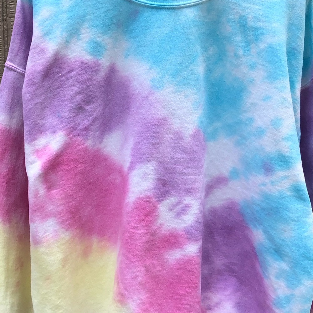 NEW spring Tie dyed sweatshirt S-3X top Shirt - Picture 4 of 4